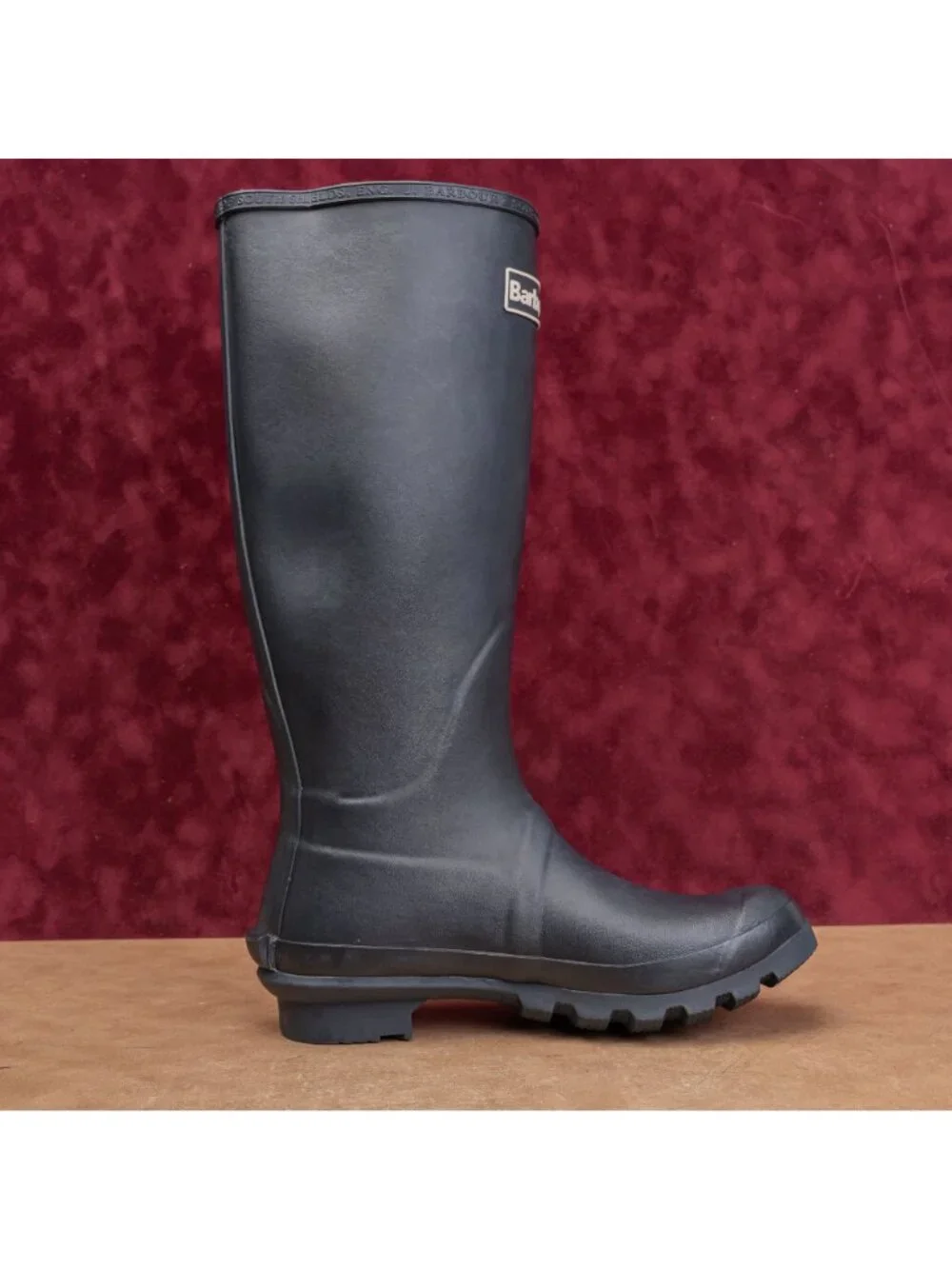 Barbour Women Bede Navy Blue Festival Wellies Rain Rubber Boots 8US UK6